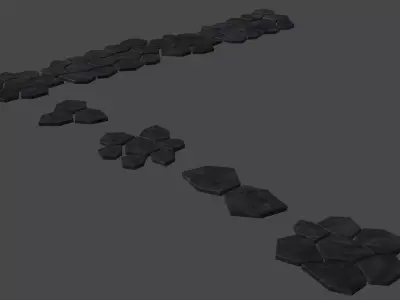 Stone Path Pack Free 3D model