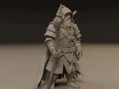 warrior 3D print model