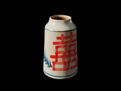 Anydrafts Vase 02 Low-poly 3D model