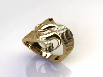 Fancy Womens Rings Plain Rings Ready STL 3DM Models Rings 3D print model 34