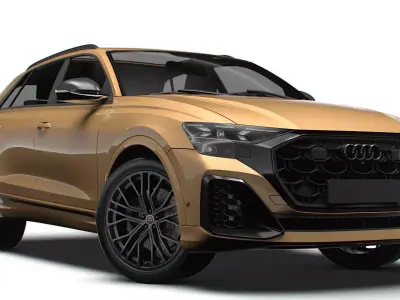 Audi Q8 55 TFSI quattro S line 2024 3D model