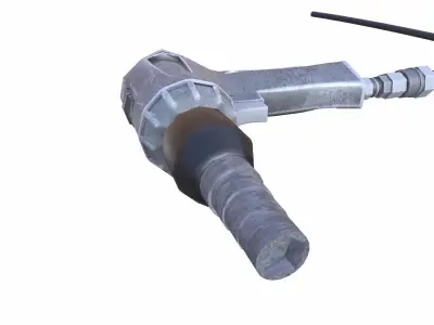 Air Pressure Gun Low-poly 3D model