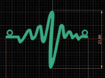 HEAR PULES SYMBOL PENDANT 3D PRINTABLE MODEL 3D print model