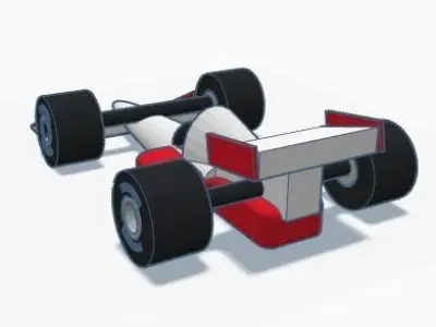 f1 car 1990s 3D print model