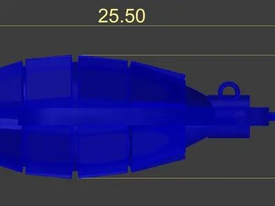 Grenade Pendant Gold Silver Platinum Luxury Jewelry 3D print model