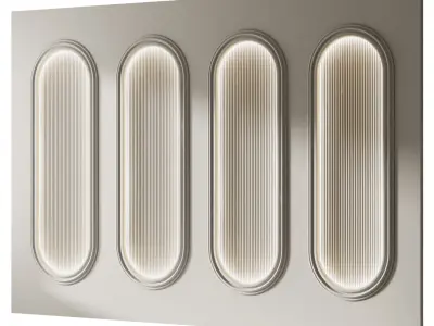 Decorative V26 Wall Panels 3D model