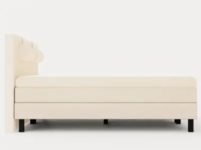 Lucky Continental Bed 160x200 Memory Mattress Low-poly 3D model