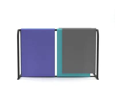 Yoga Mat Rack 3D model