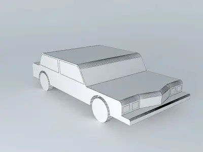 Old Car Free 3D model