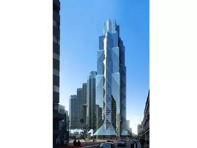 Urban Tower building Free 3D model