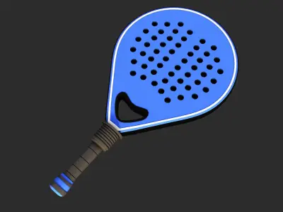 Padel Racket Free 3D model