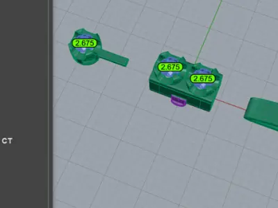 7pt Gem Or Diamond Tennis Bracelet 3D print model