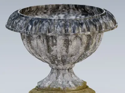 Garden urn planter12 3D model