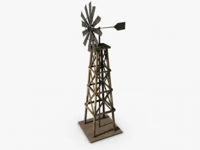 Old windmill 3D model