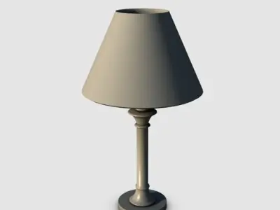 Table Lamp Low-poly 3D model