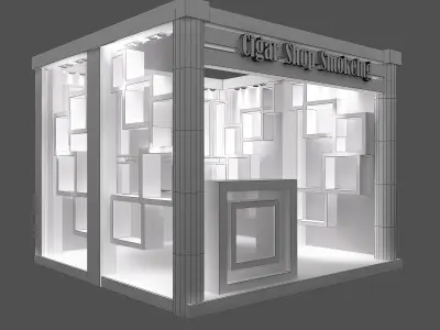  Booth Exhibition Stand a496 3D model