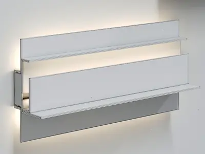 Secret Wall lamp Low-poly 3D model