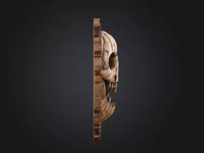 Eerie Visage Low-poly 3D model
