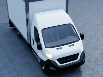 Box Truck Low-poly 3D model