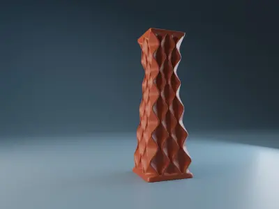 Vase math rhombus 3D print model