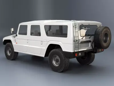 Toyota Megacruiser Military 4x4 SUV 3D model