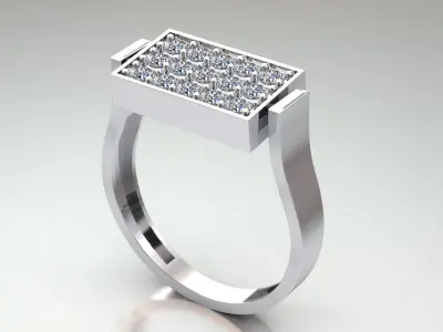 Double-sided ring Free 3D print model