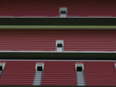 Nfl American Stadium Low-poly 3D model