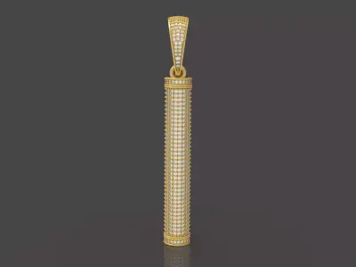 Simple Diamond Pendant - 0079 3D print model