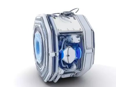 Futuristic Energy Core Model Pack Low-poly 3D model