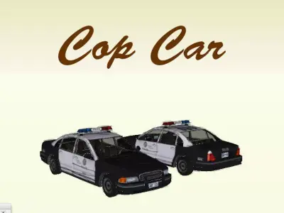 Cop Car for WeLoveCars collection by Whatakuai Free 3D print model
