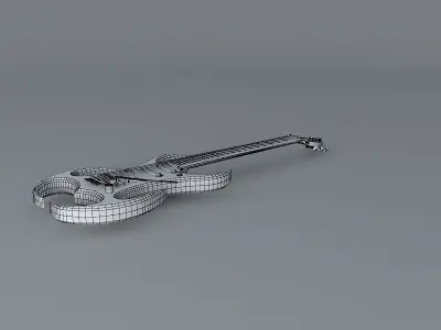 Sparkle Invader guitar Free 3D model