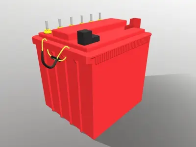 Car Battery 3D model