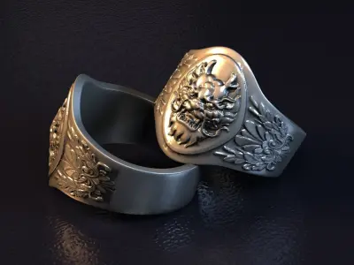 fashion ring A004 3D print model