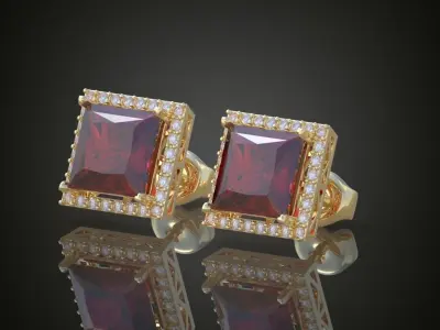 My 10 Beautiful and Graceful 3d printable Earring models  3D Model Pack