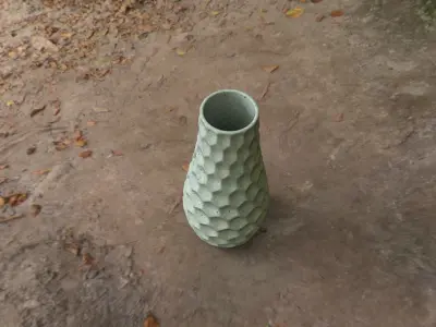 Loft Concrete Vase 3D model