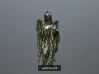 angels statue of angel 3D Model Collection