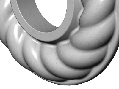 Round Rope Rosette 3D print model