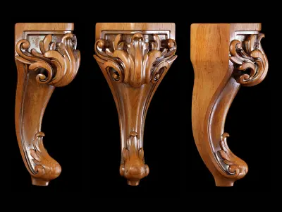 Classic leg 007 3D model