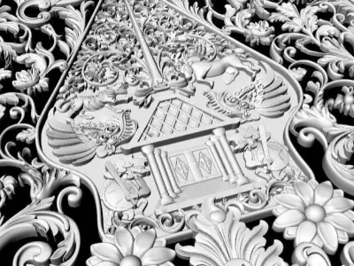 Gunungan Wayang Ornaments Texture