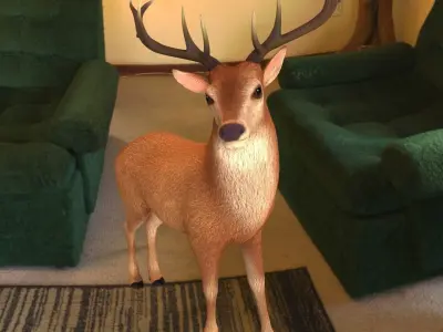 Reindeer or deer 3d model 3D model