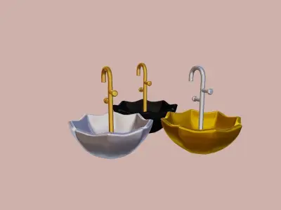 UMBRELLA JEWELRY HOLDER 3D print model