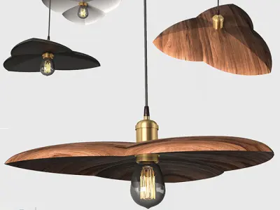Ceil-Light-pack02 modern pendant lamp 3D model