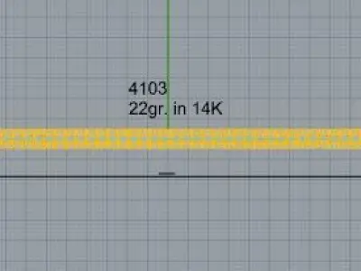 Diamond Bracelet 4103 3D print model