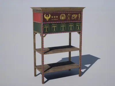 Egyptian table Low-poly 3D model