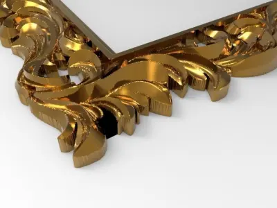 carved frame  3D model get