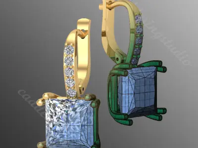 Earrings od55 3D print model