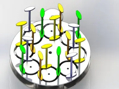 MAYPOLE BRAIDING MECHANISM 3D model