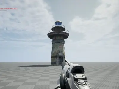 Lighthouse UE5 Low-poly 3D model