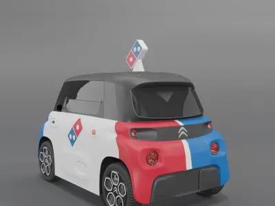 CitroenAmiPizzaDominos 3D 3D model