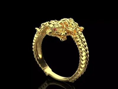 Dragon Ring  0149 3D print model